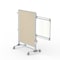 Ghent Partition Mobile 2-Sided Fabric Bulletin Board, 46"H x 34"W, Beige NEX223FFP-90 - alternate 2